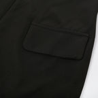 Deep V-shoulder irregular blazer