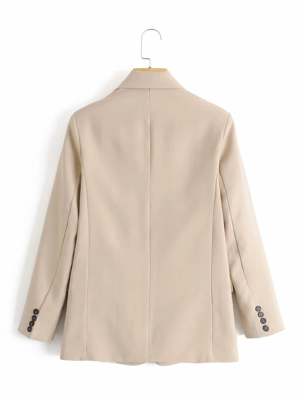 Slim Fit, All-match Buttoned Draped Blazer
