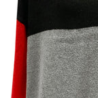 Round neck inter-color striped sweater women