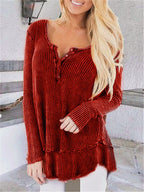 Casual stitching top
