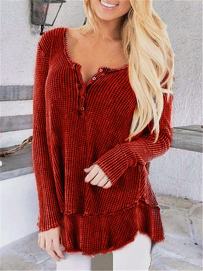 Casual stitching top