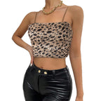 European And American-style Leopard-print Camisole, Womens Sleeveless Top