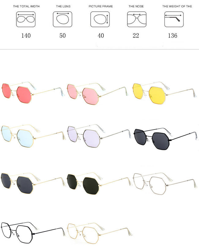 Sunglasses Ocean Piece Polygonal Sunglasses Main Image