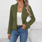 High-end Solid-color Womens Blazer
