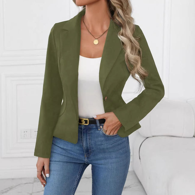 High-end Solid-color Womens Blazer Hover Image