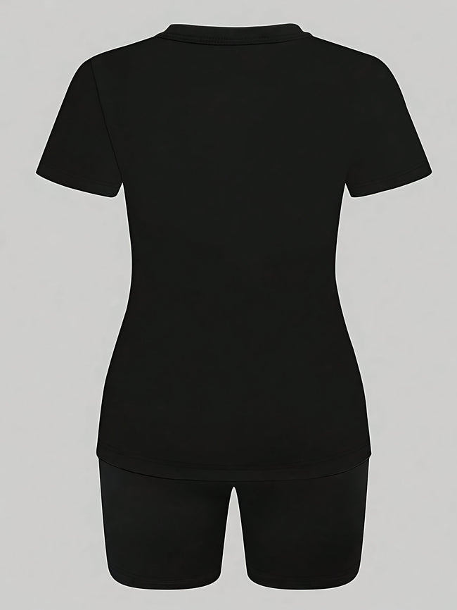 Printed Drop Shoulder T-Shirt Graphic Tees Women Tops Main Image