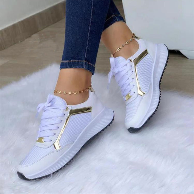 Women Sneakers Lace-up Sports Shoes Main Image