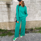 Baggy Pants Two-piece Sweater For Women