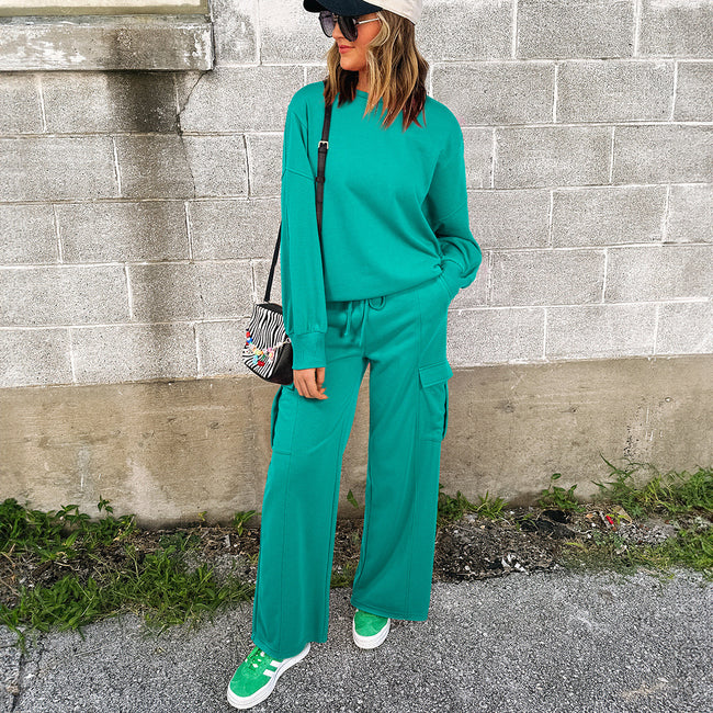 Baggy Pants Two-piece Sweater For Women Main Image