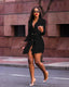 Slim waist double row blazer