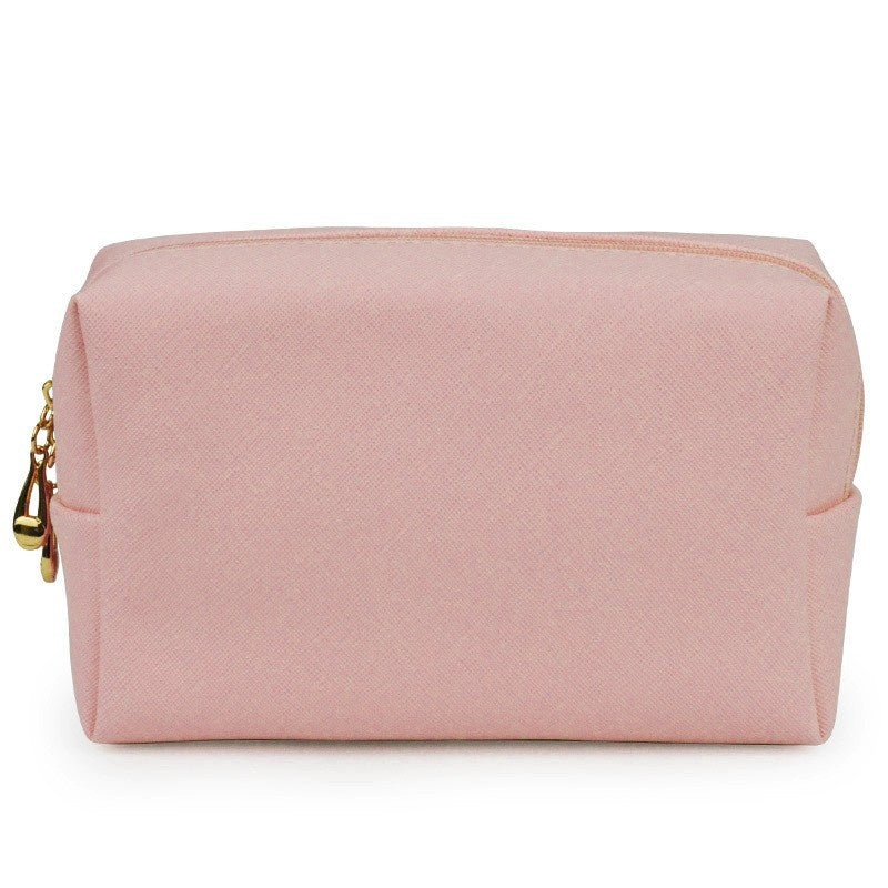 PU Leather Octagonal Square Makeup Storage Bag, Simple Design