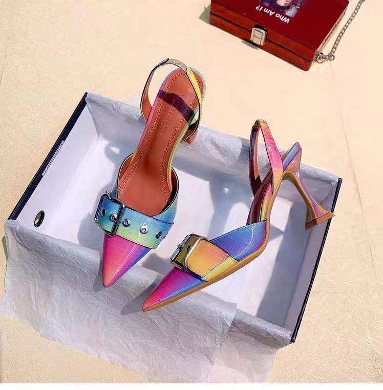 Pointed rhinestone high heels fairy style