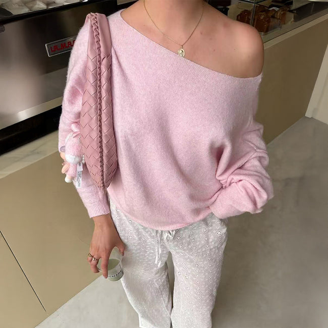 Casual Woolen Long-sleeved Top Sweater For Women Hover Image