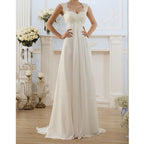 Lace stitching grounding dress