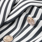 Slim-fitting Double-breasted Blazer With Vintage Stripes