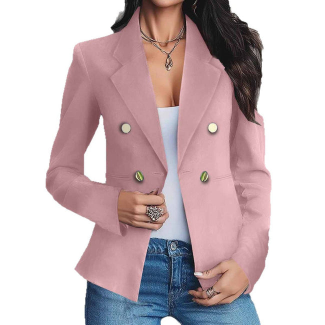 Double-breasted Elegant Blazer For Women Main Image