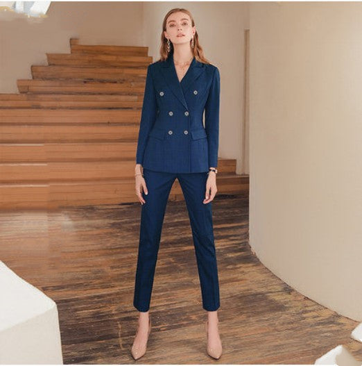 Ensemble de costume écossais vert foncé professionnel haut de gamme