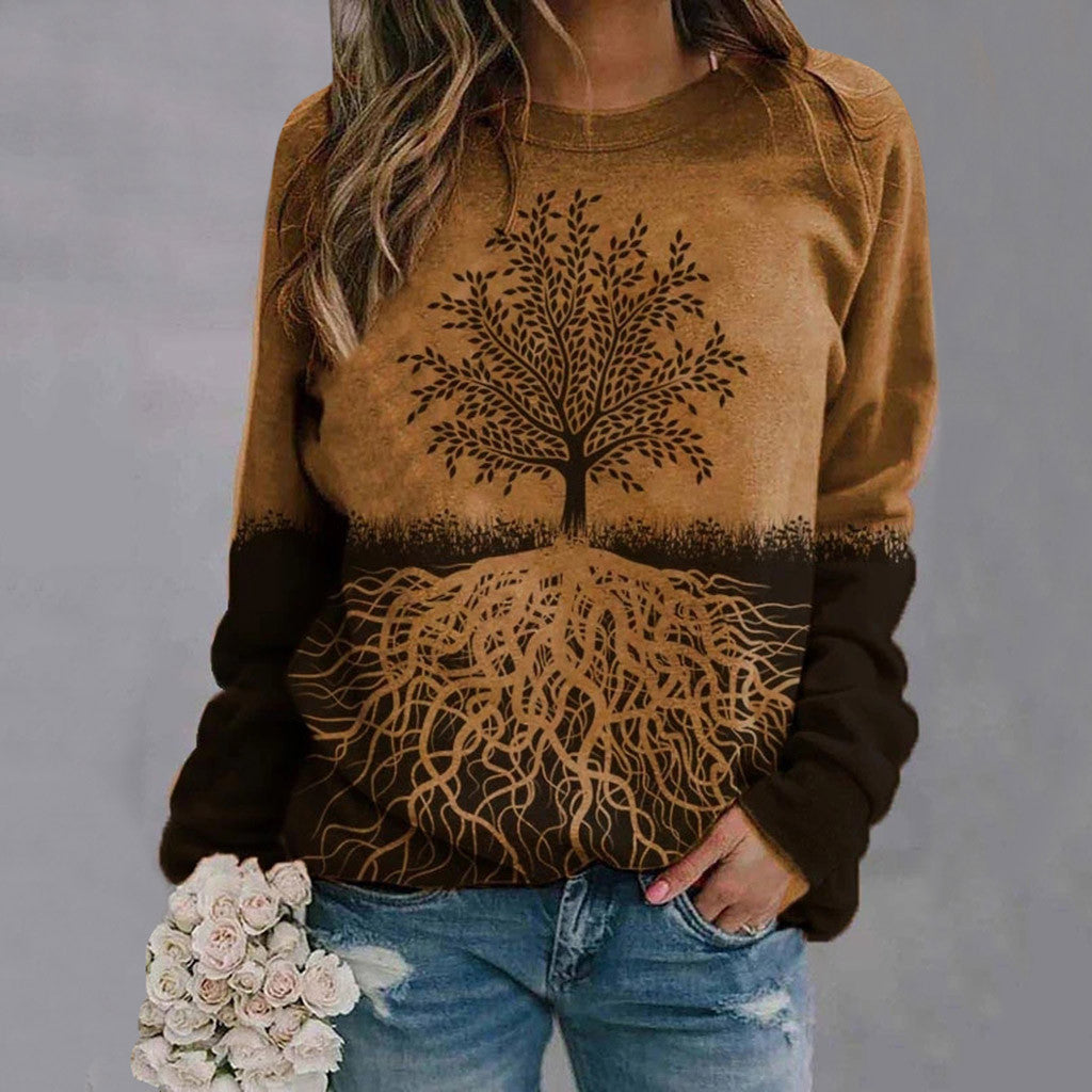 Christmas tree long sleeve women's sweater