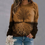 Christmas tree long sleeve women's sweater