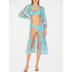 Women's Slim Split Floral Bikini Suit