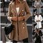 Long-sleeve Blazer-collar Double-breasted Nizi Coat