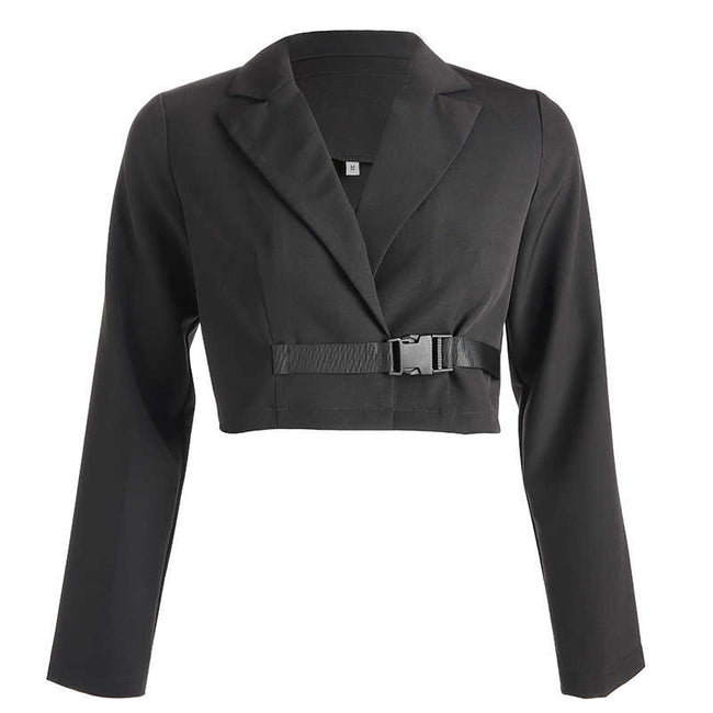 Blazer feminine V-neck Hover Image
