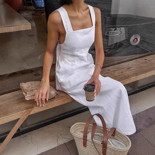 Elegant Sling Backless Dress Main Image