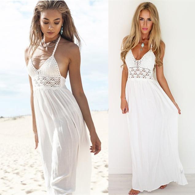 Lace stitching chiffon dress Hover Image