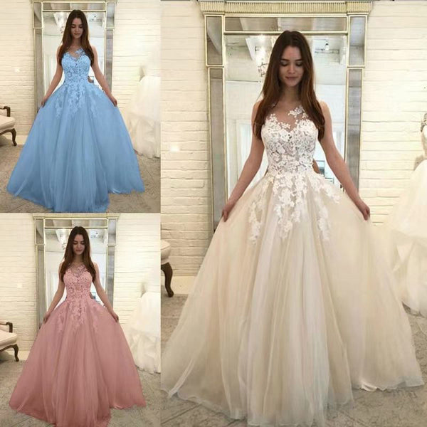 Robe de mariée sans manches à fleurs et dentelle pour femme
