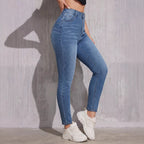 High-waisted Butt-lifting Skinny Jeans For Women