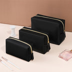 Solid-color Portable Large-capacity Minimalist Makeup Bag