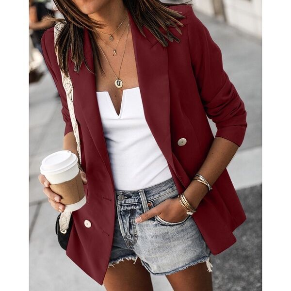 Button-down casual blazer Main Image