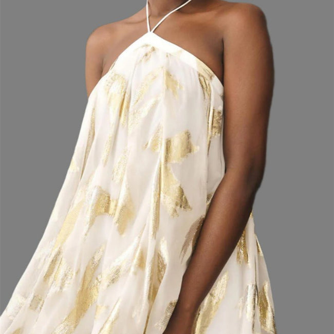 Cross-Border Fashion Halter Chiffon Dress Main Image