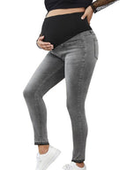 Pregnant Women High Waist Belly Support Denim Trousers