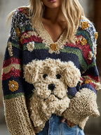 Loose Laid-back Soft Pullover Sweater For Women