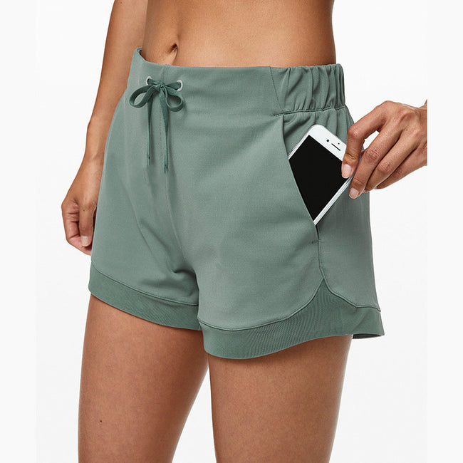 Eshtanga Shorts Women Yoga Shorts Summer Patchwork Mesh Hover Image