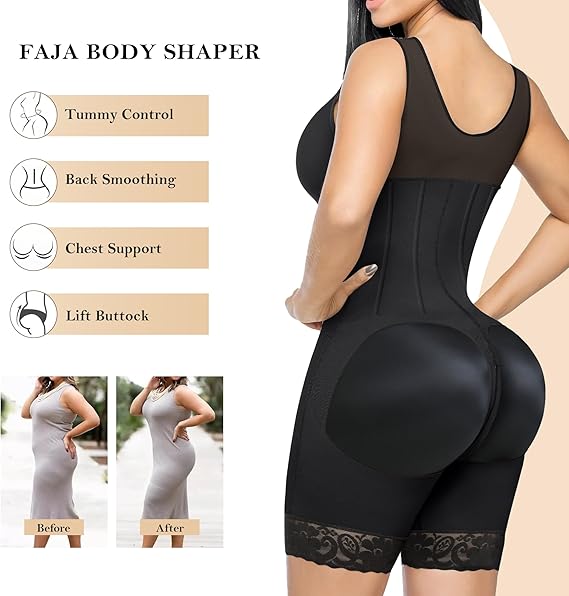 Overbust Fajas Colombianas Shapewear For Women Tummy Control Body Shaper Girdles Post Surgery Compression Garment Main Image