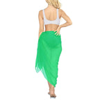 Women's Sarong Swimsuit Blouse Chiffon Long Bikini