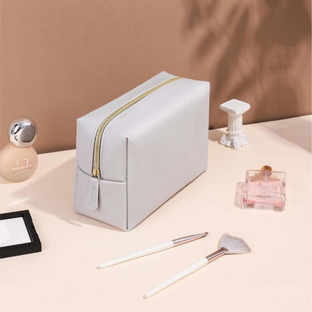 Solid-color Portable Large-capacity Minimalist Makeup Bag