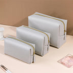 Solid-color Portable Large-capacity Minimalist Makeup Bag