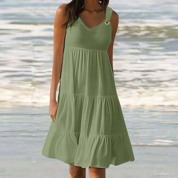 Casual Elegant Stitching Dress Women