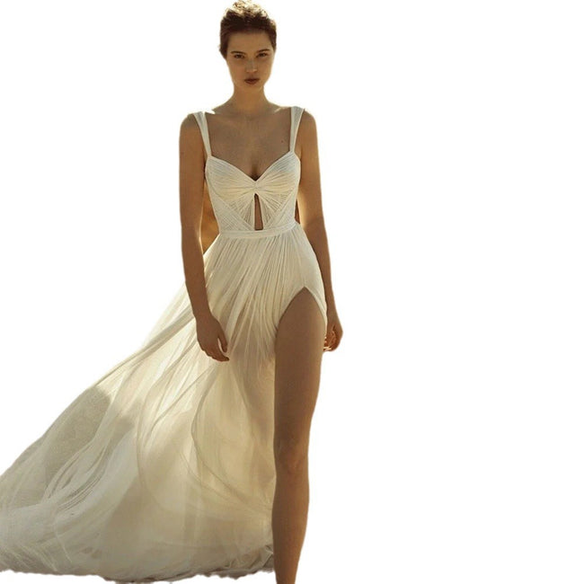 Women's Wedding Gown Formal Dress Party Evening Banquet Bridal Beach Main Image