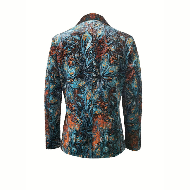 Women's Fashionable Casual Blazer With Floral Print Main Image