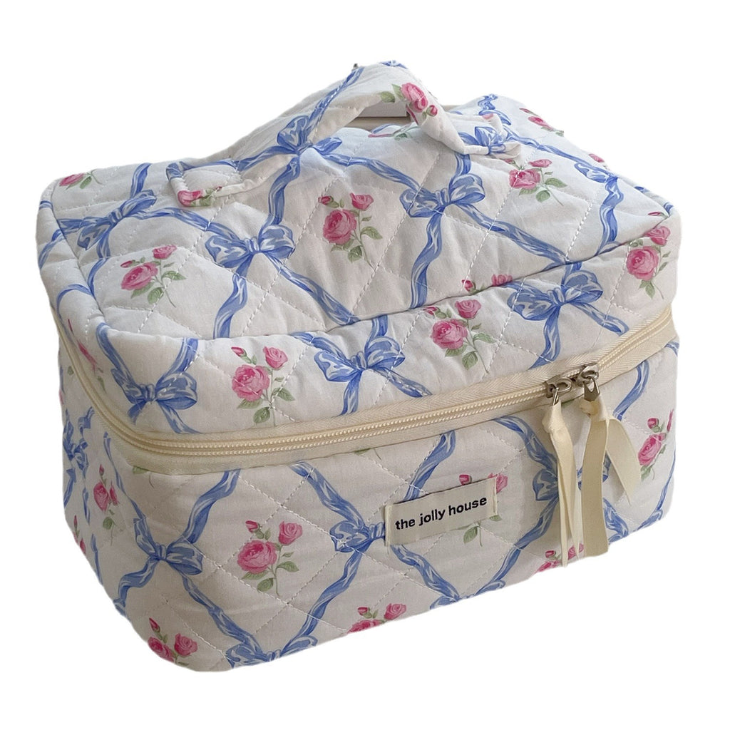 Bow-knot Flower Large-capacity Makeup Bag
