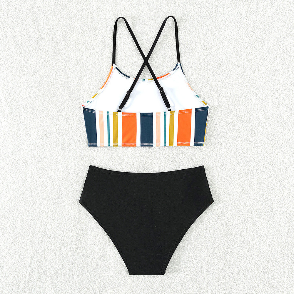 Fashion Personality Split Bikini Girl's Swimsuit