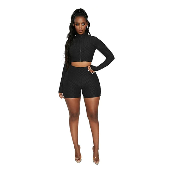 Women's Tracksuit Yoga Fitness Suit Activewear Set Tummy Control Butt Lift Long Sleeve Sport Clothing Main Image