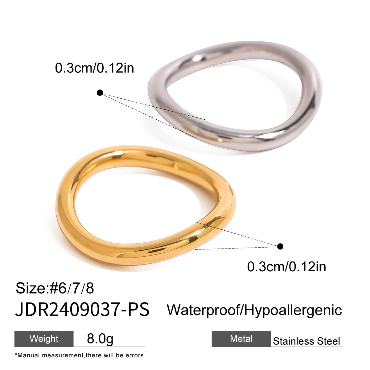 Miley Gold & Silver Layered Rings