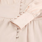 Lantern Sleeves Waist Slimming Slim Dress