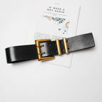 Women's matching skirt leather belt