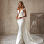Sexy V-Neck Sleeveless Tail Wedding Dress Long Dress